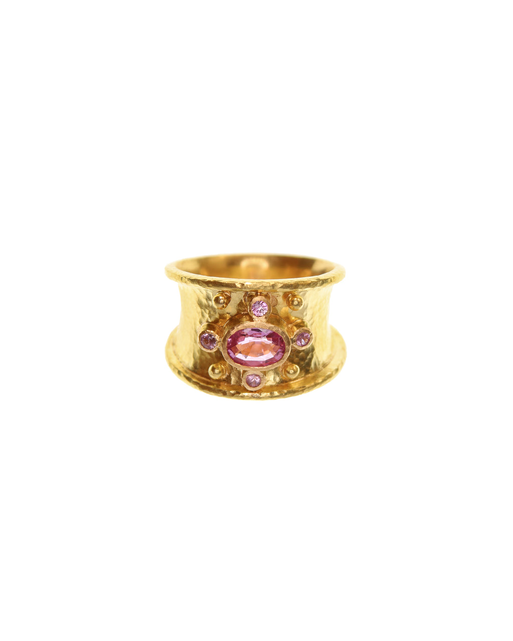 Pink Tourmaline and Pink Sapphire Cigar Band
