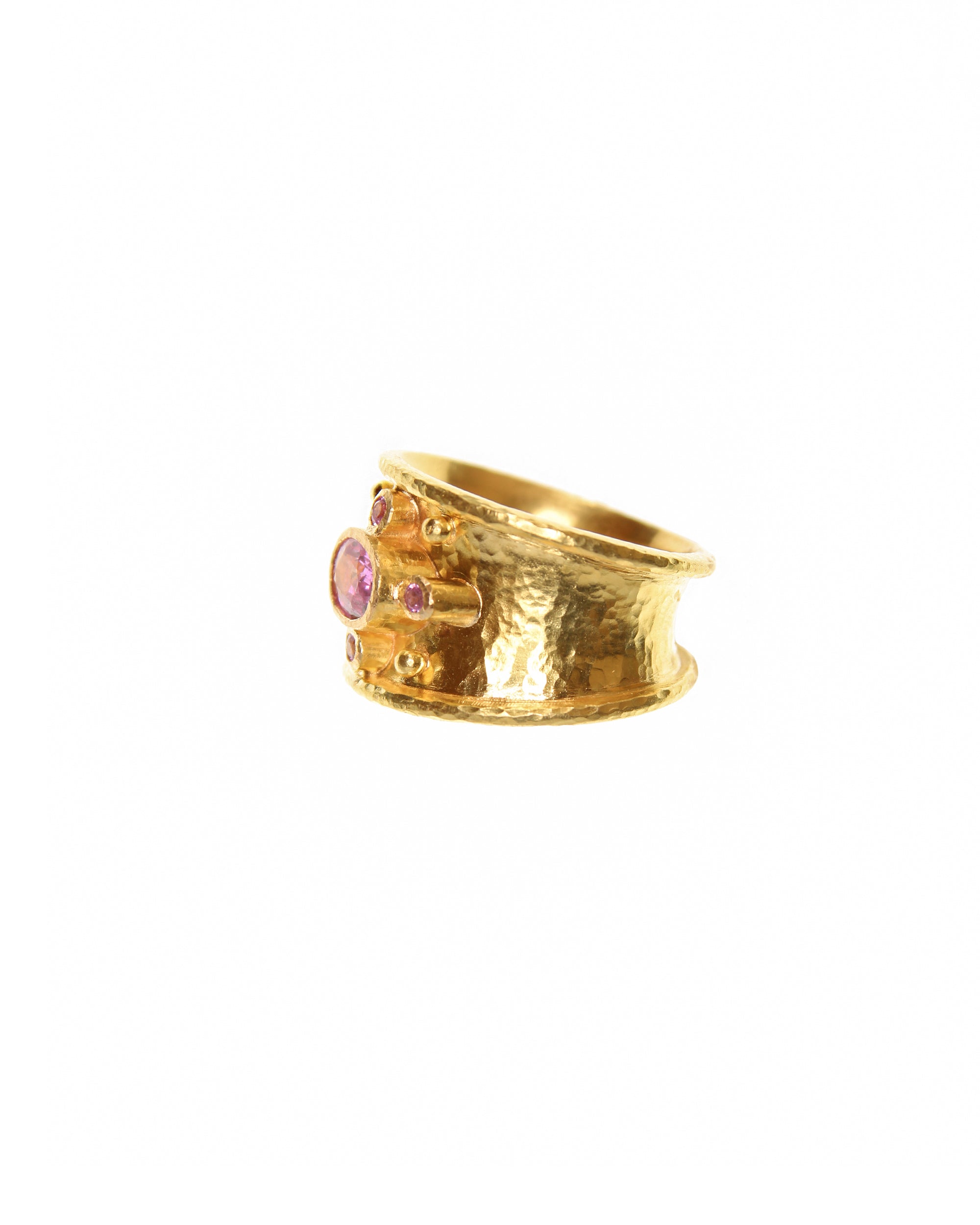 Pink Tourmaline and Pink Sapphire Cigar Band