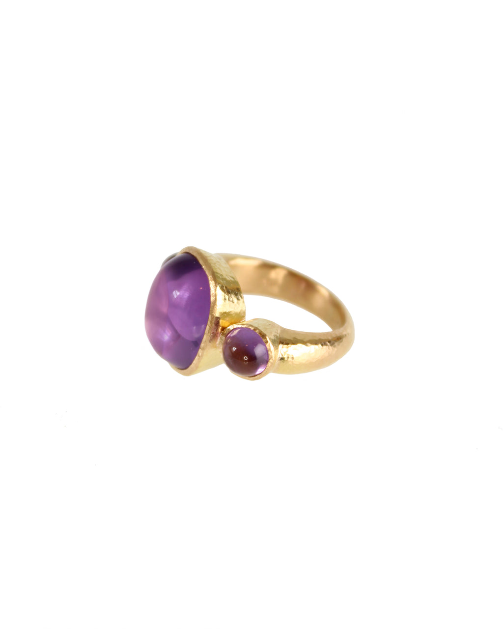 Cushion Cabochon Amethyst Ring