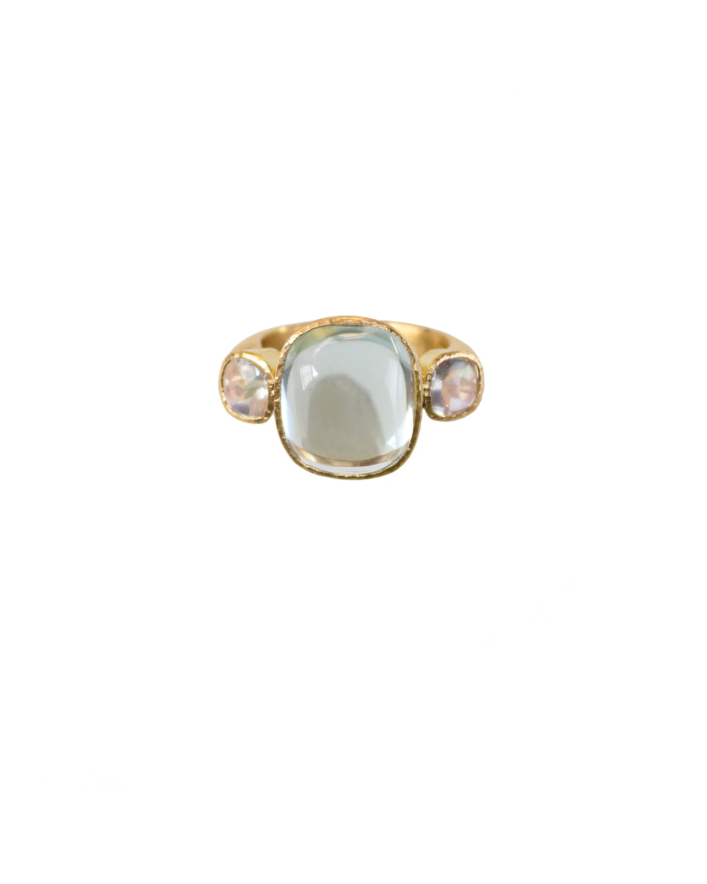 Aquamarine and Moonstone Ring