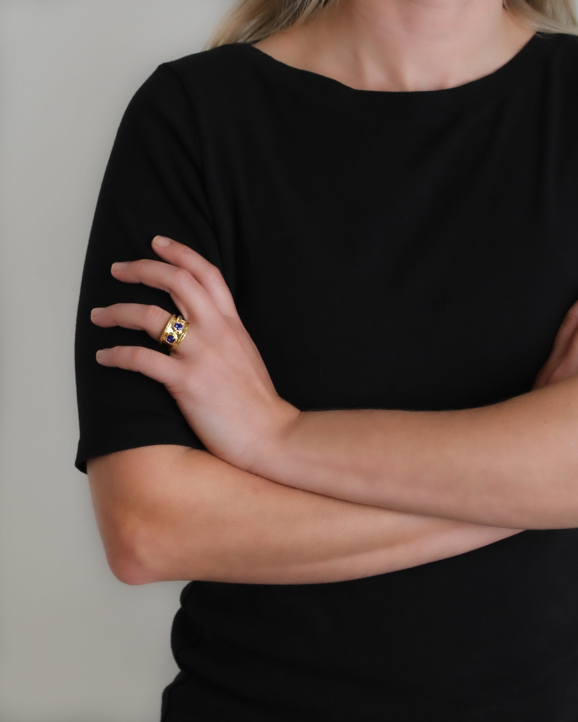 Blue Sapphire Tapered Cigar Band