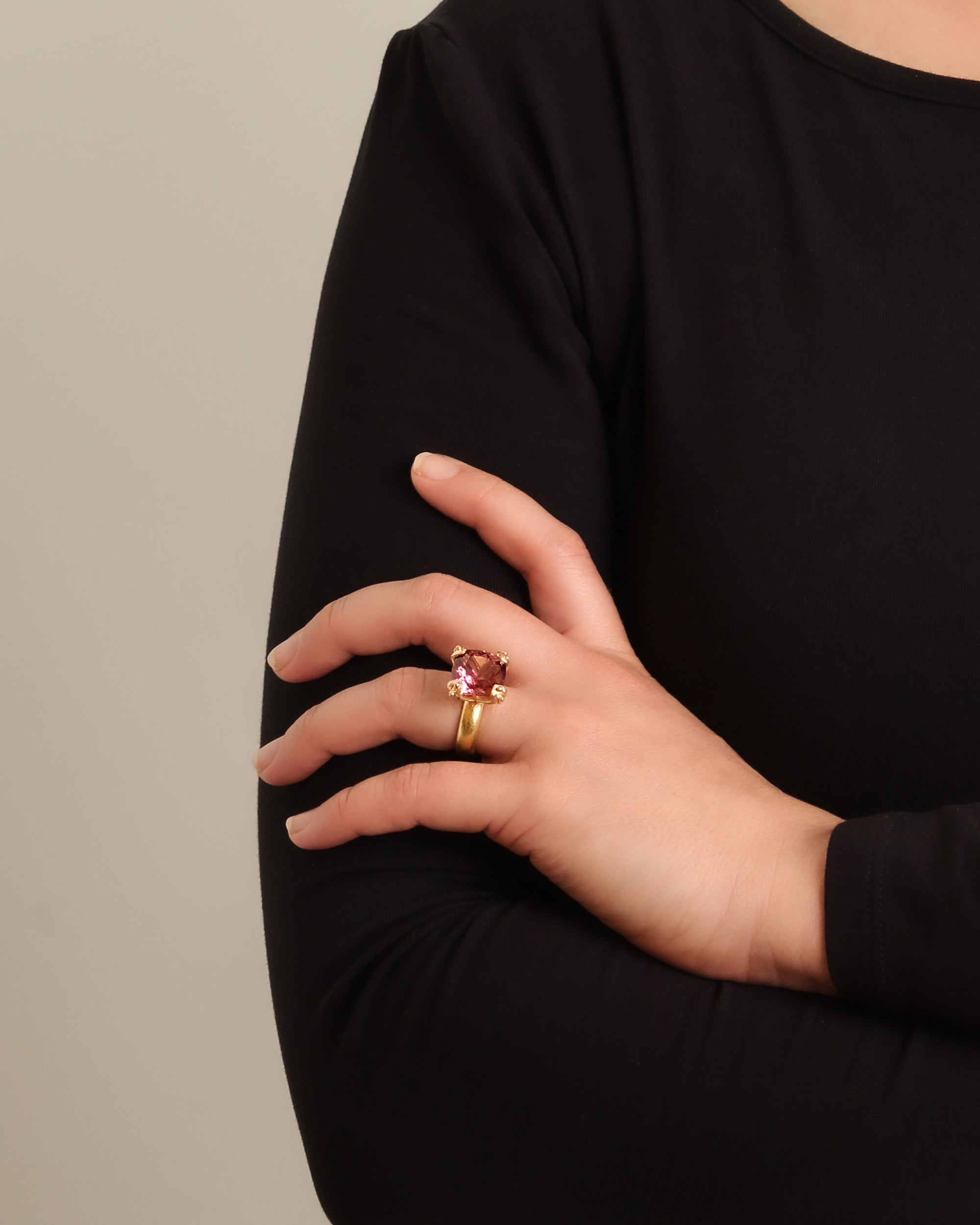 Pink Tourmaline Ring