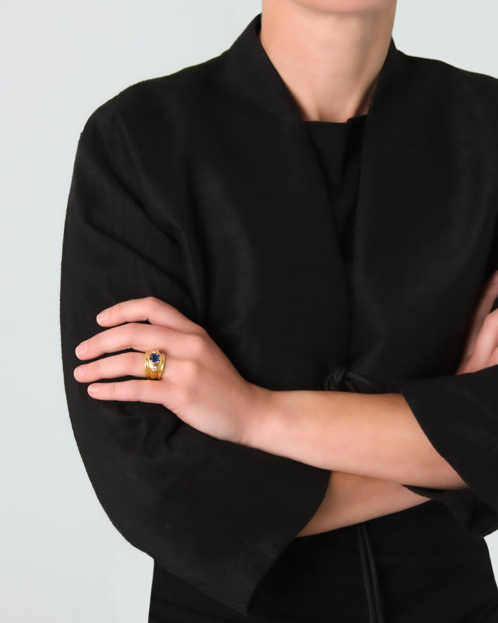 Blue Sapphire Puffy Cigar Band