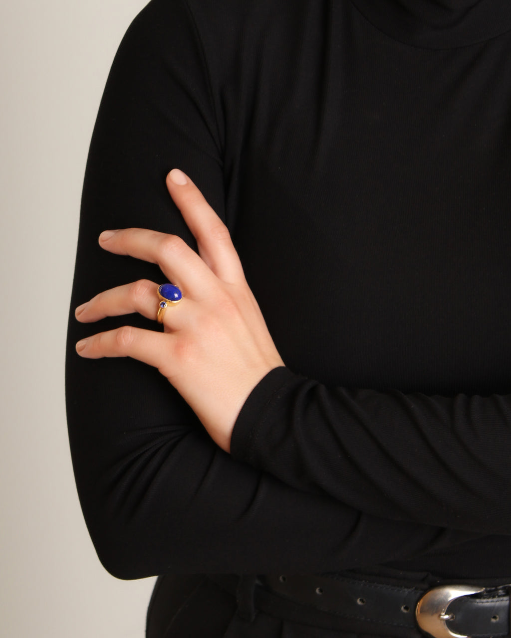 Lapis and Blue Sapphire Ring