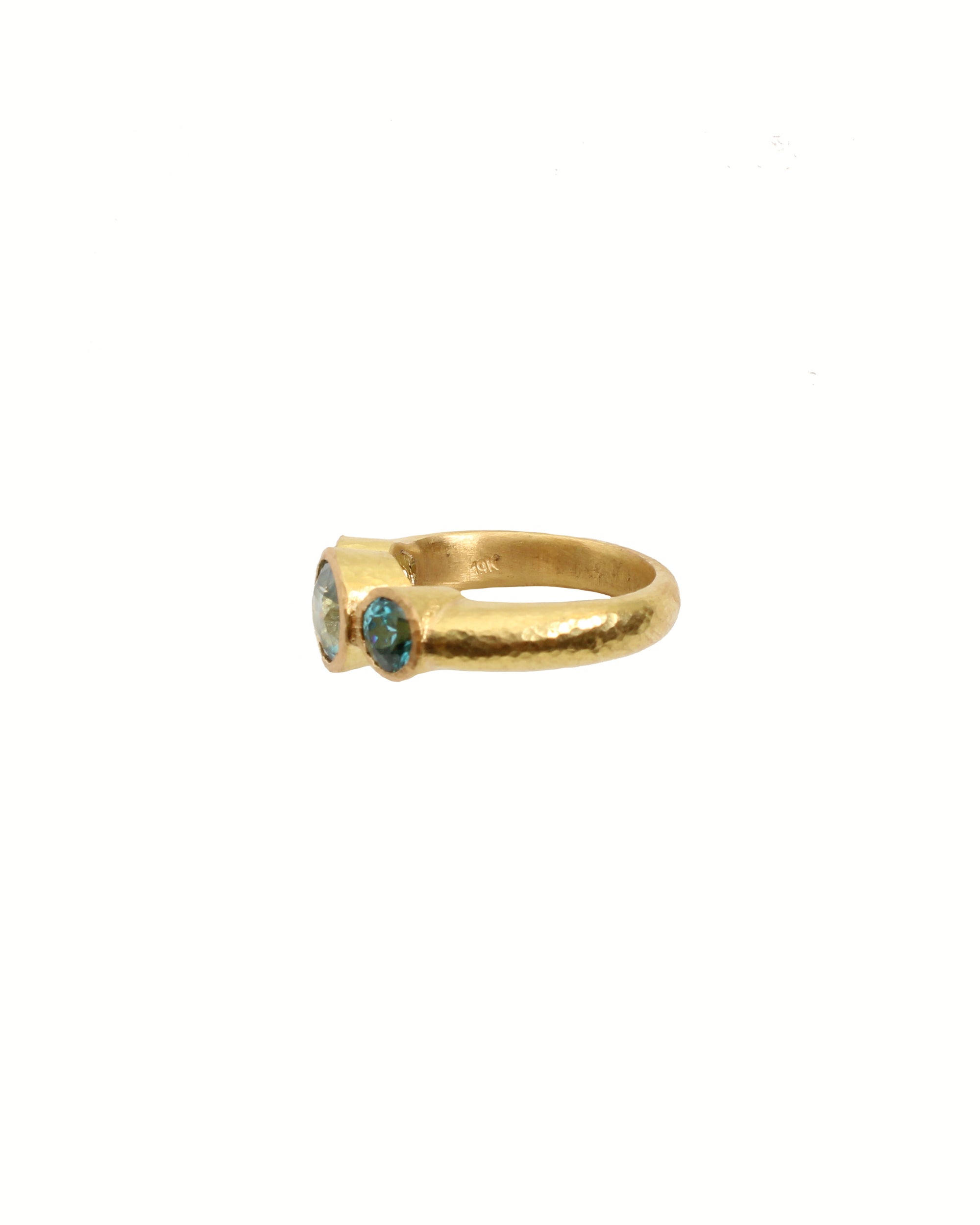 Blue Zircon Ring