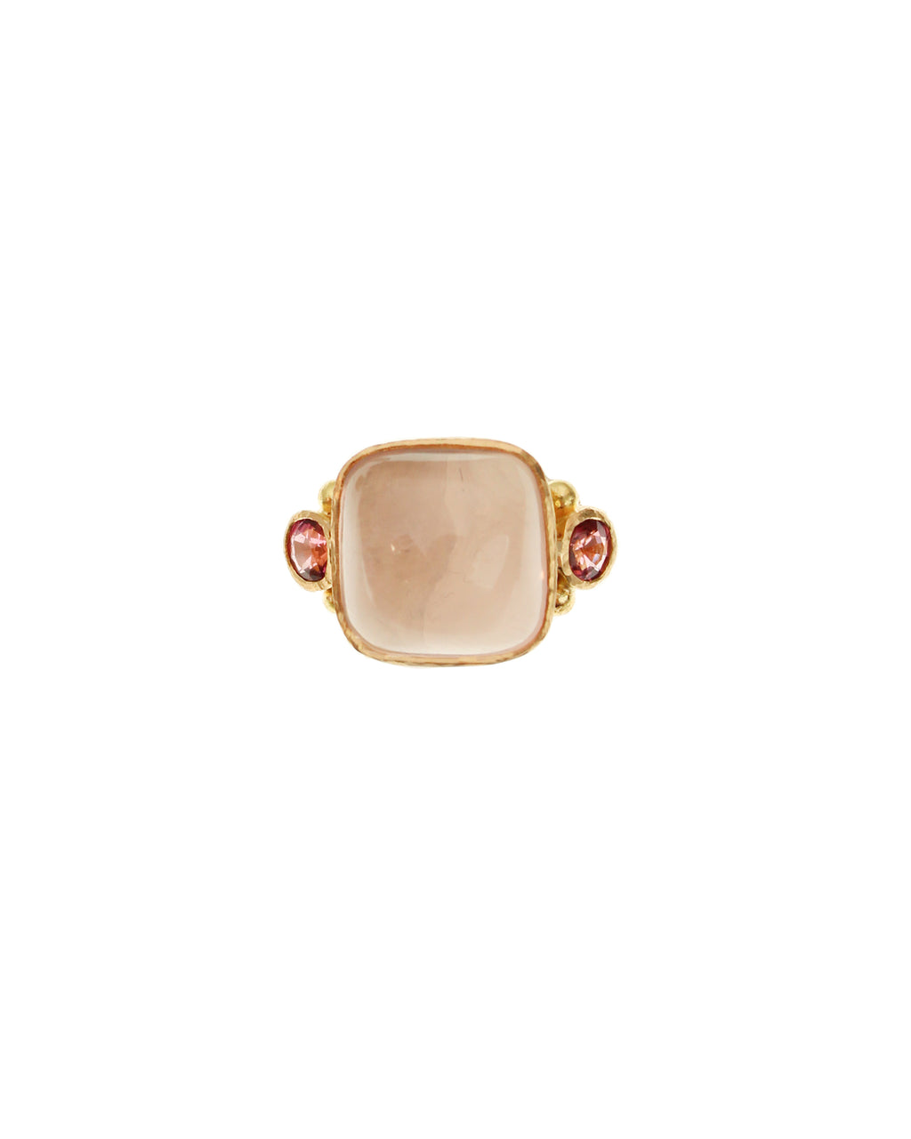 Rose Quartz with Pink Tourmaline Ring