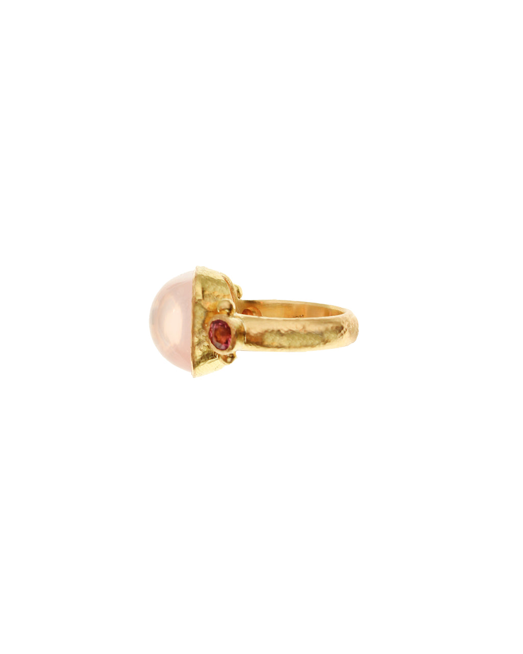 Rose Quartz with Pink Tourmaline Ring
