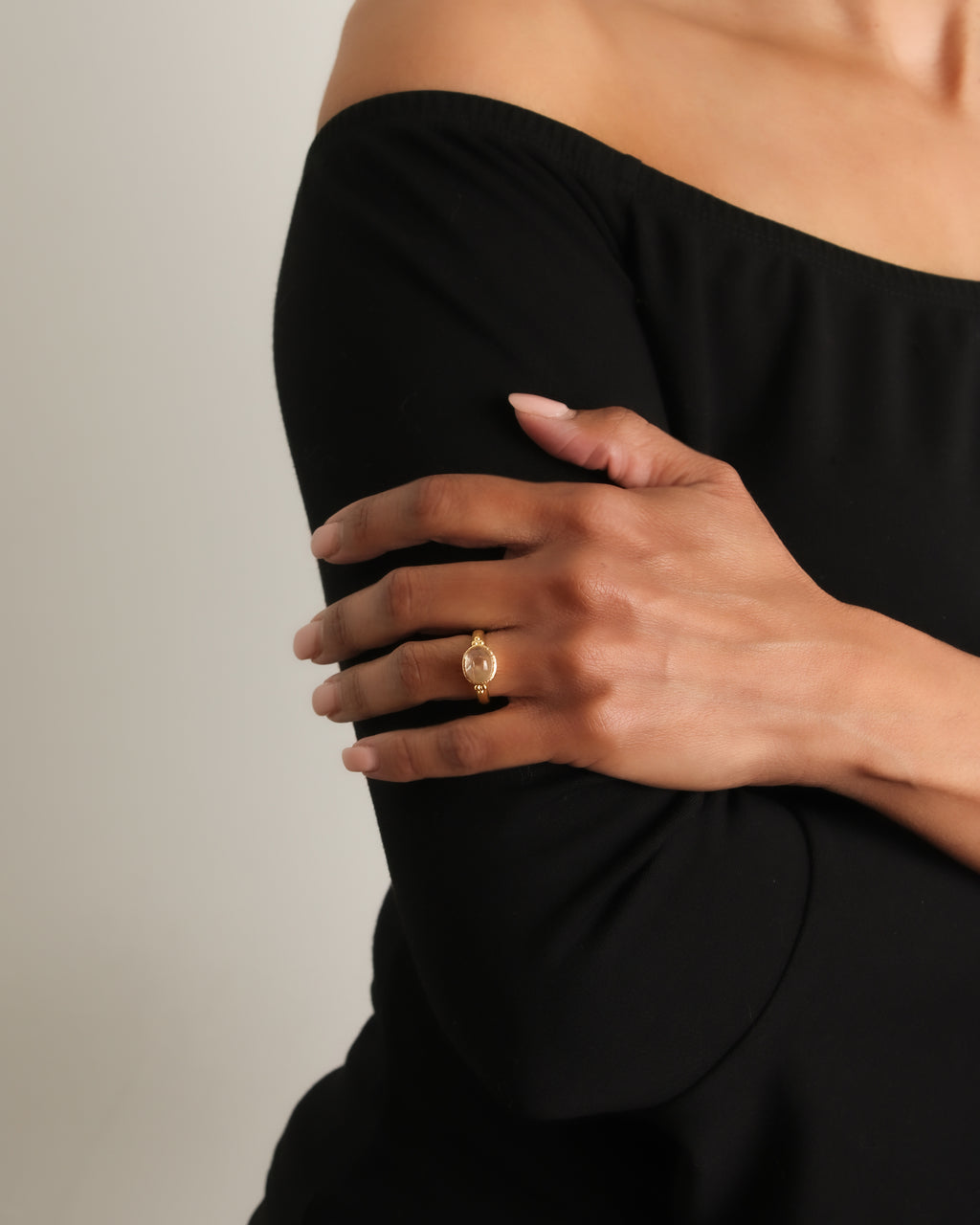 Burmese Moonstone Ring