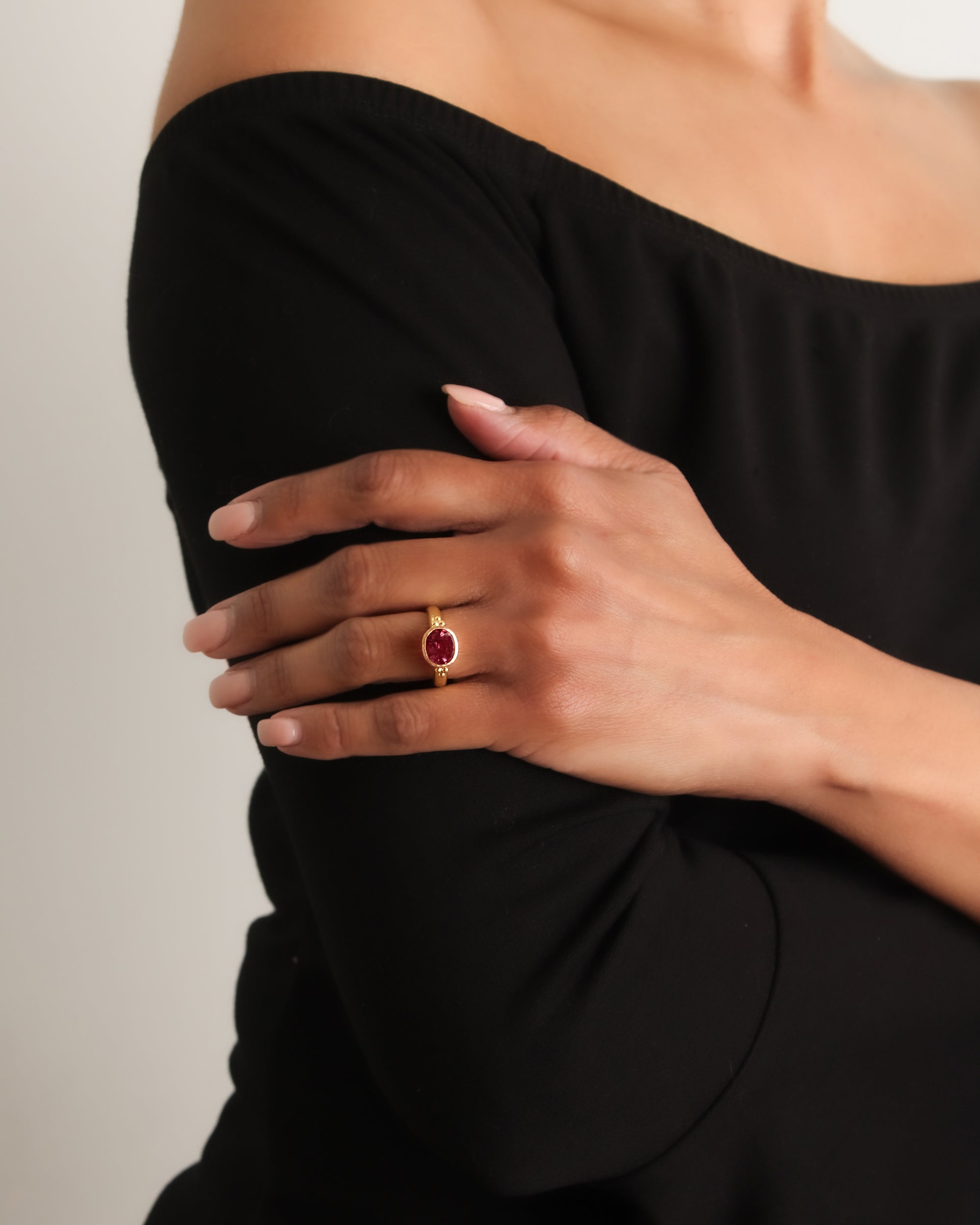 Pink Tourmaline Ring