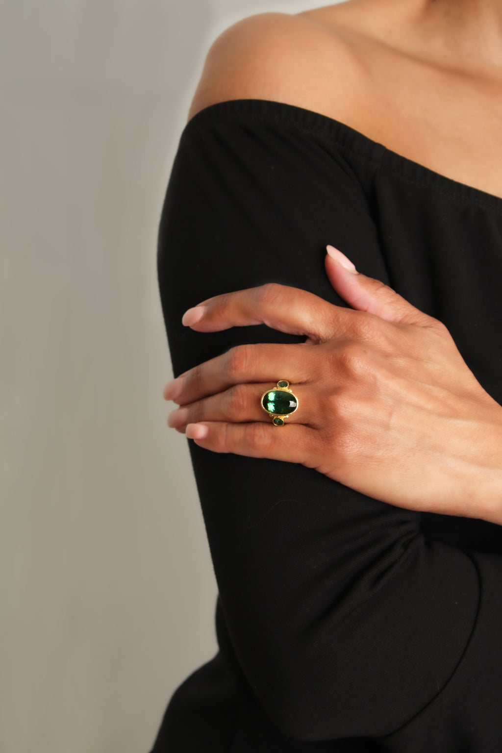 Green Tourmaline Ring