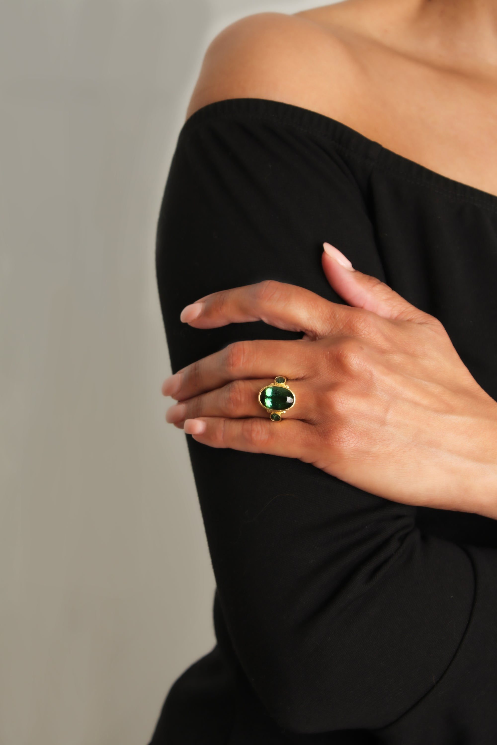 Green Tourmaline Ring