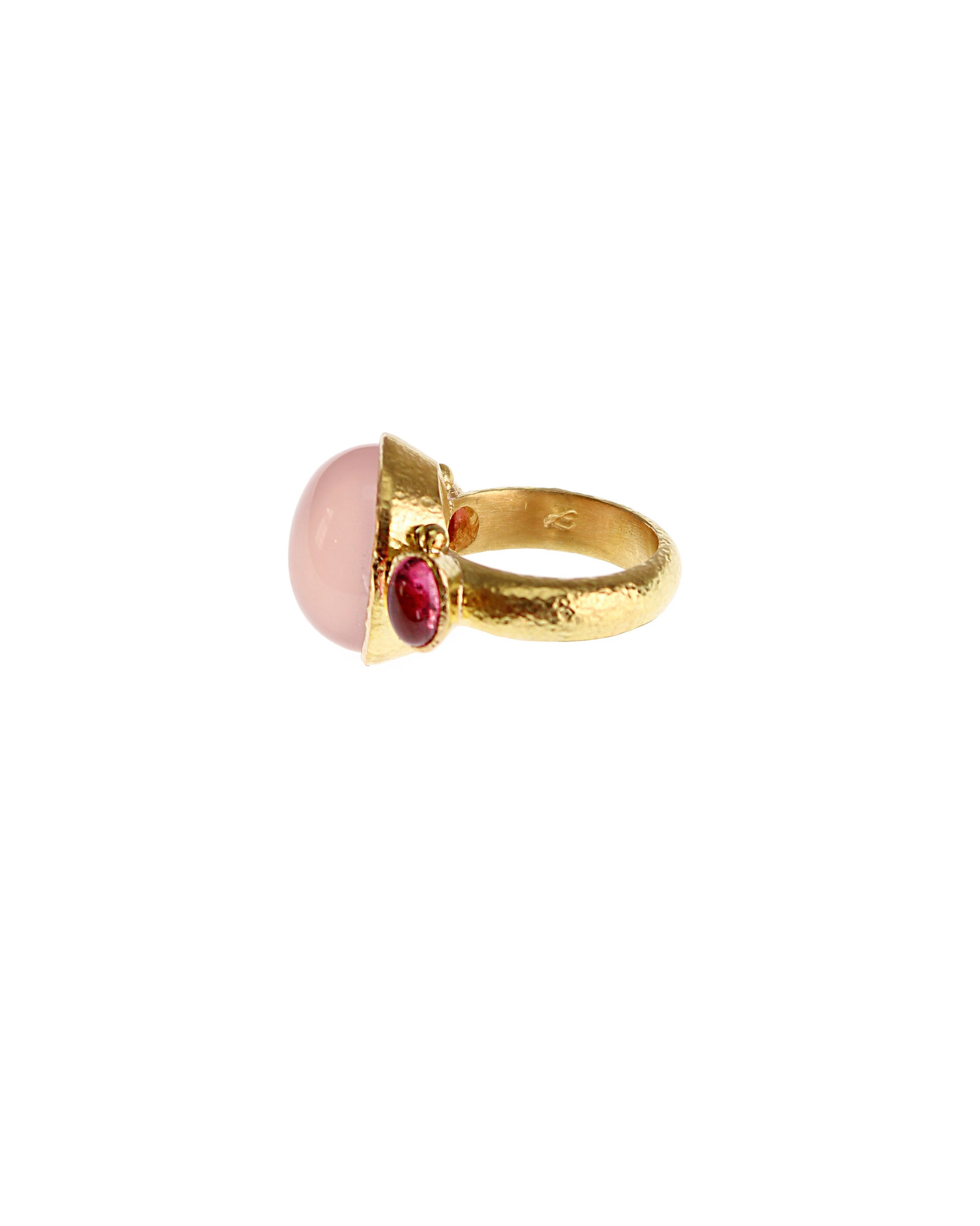 Rose Quartz and Pink Tourmaline Ring