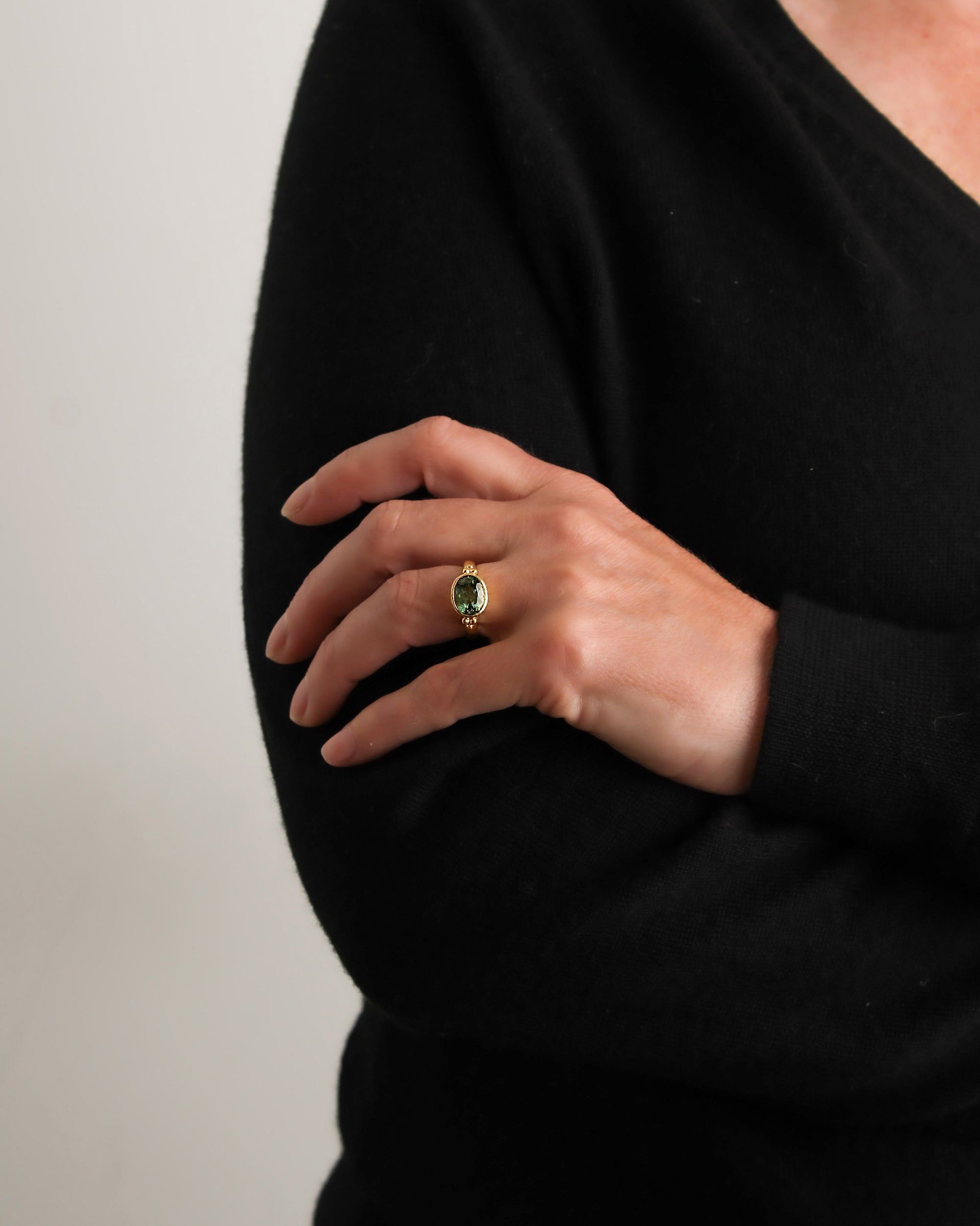 Mint Tourmaline Ring