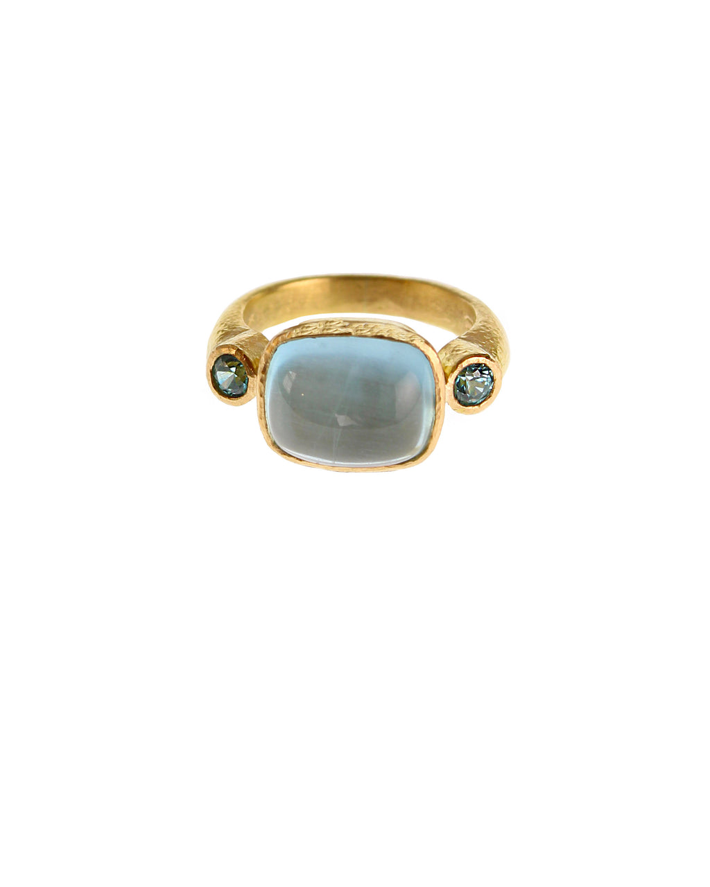 Aquamarine and Blue Zircon Ring