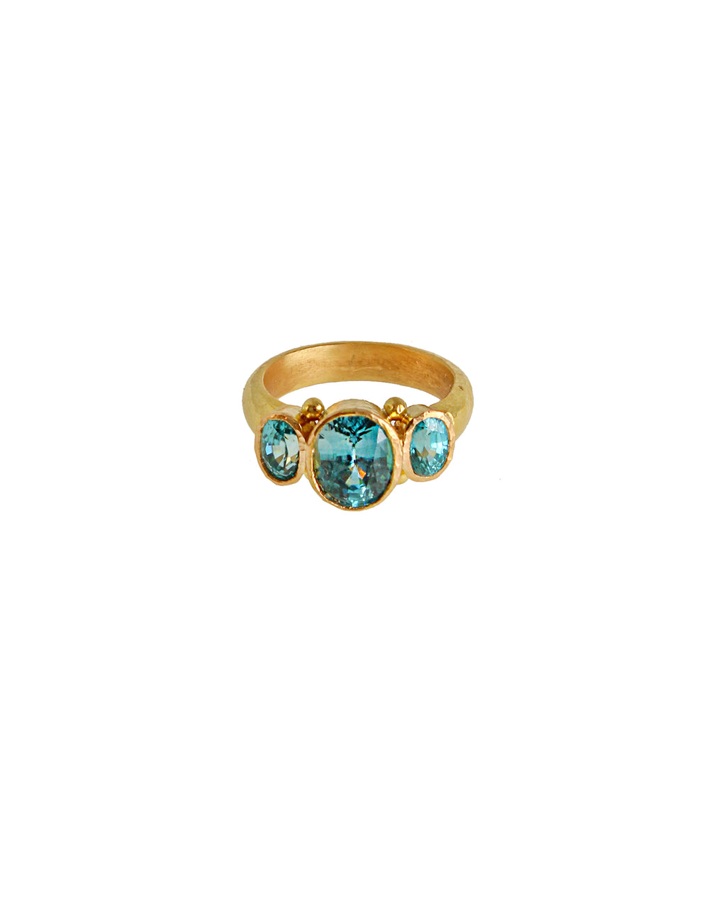 Blue Zircon Ring