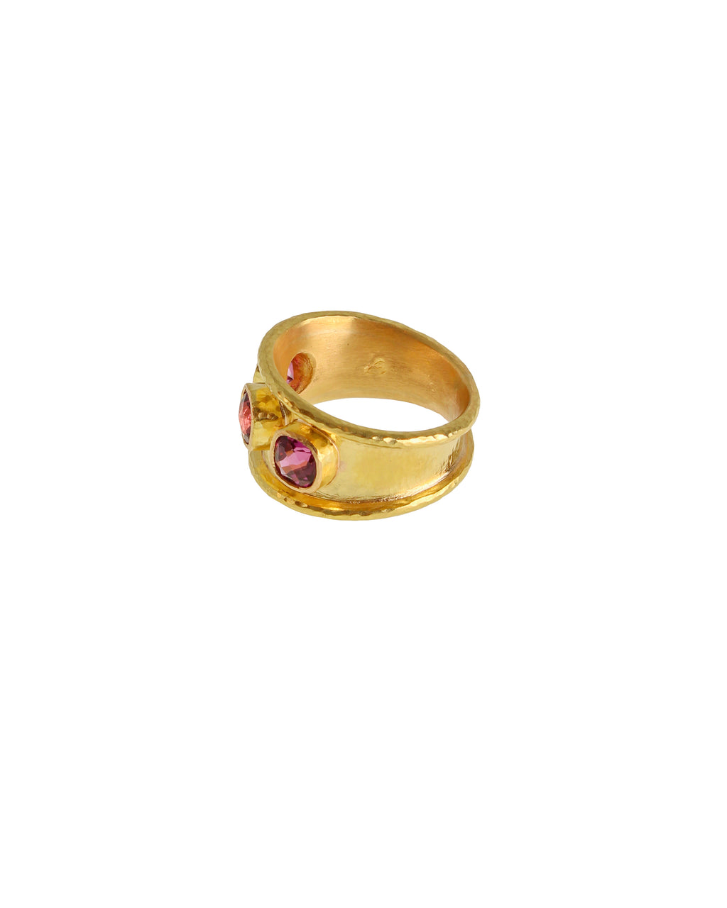 Rhodolite Tapered Cigar Band Ring