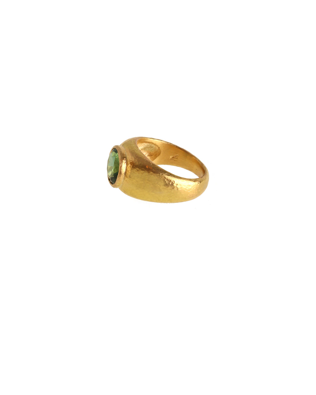 Green Tourmaline Bombe Ring