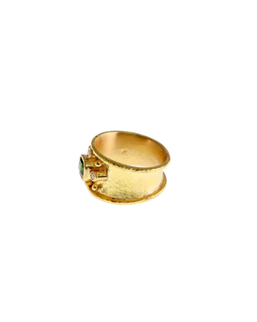 Tsavorite and Diamond Cigar Band