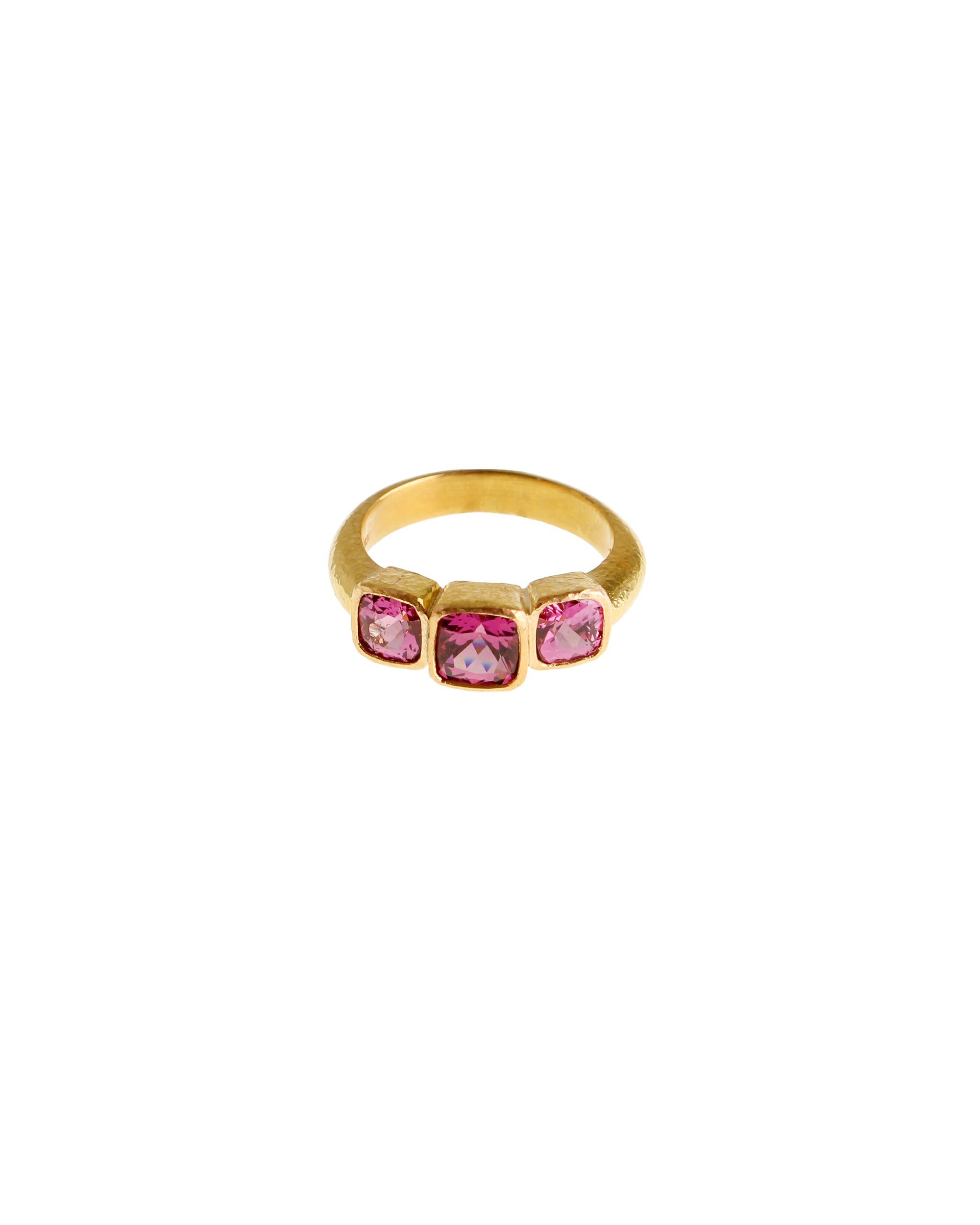 Faceted Rhodolite Ring