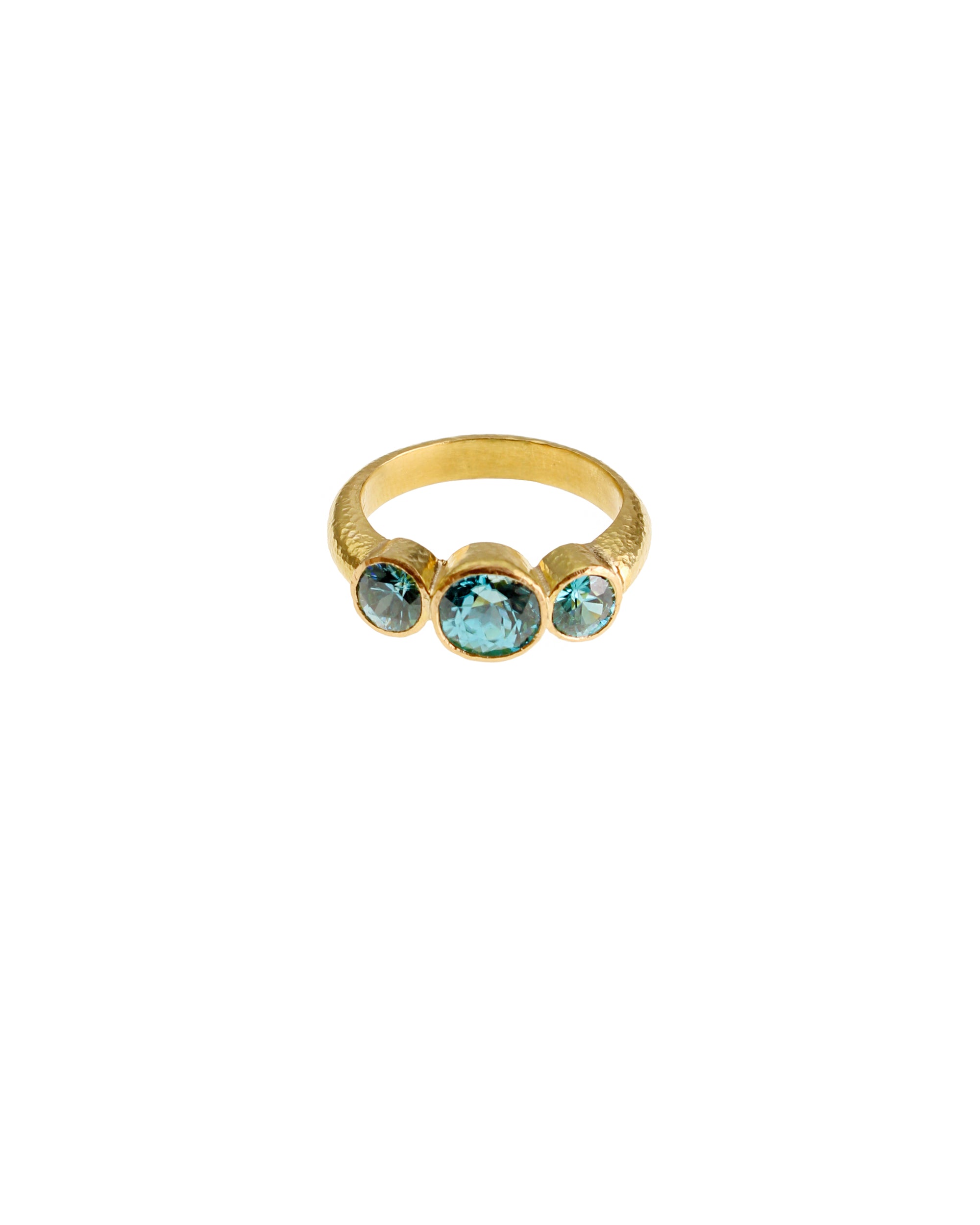 Blue Zircon Ring