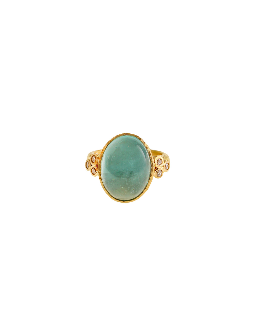 Aquamarine and Diamond Ring