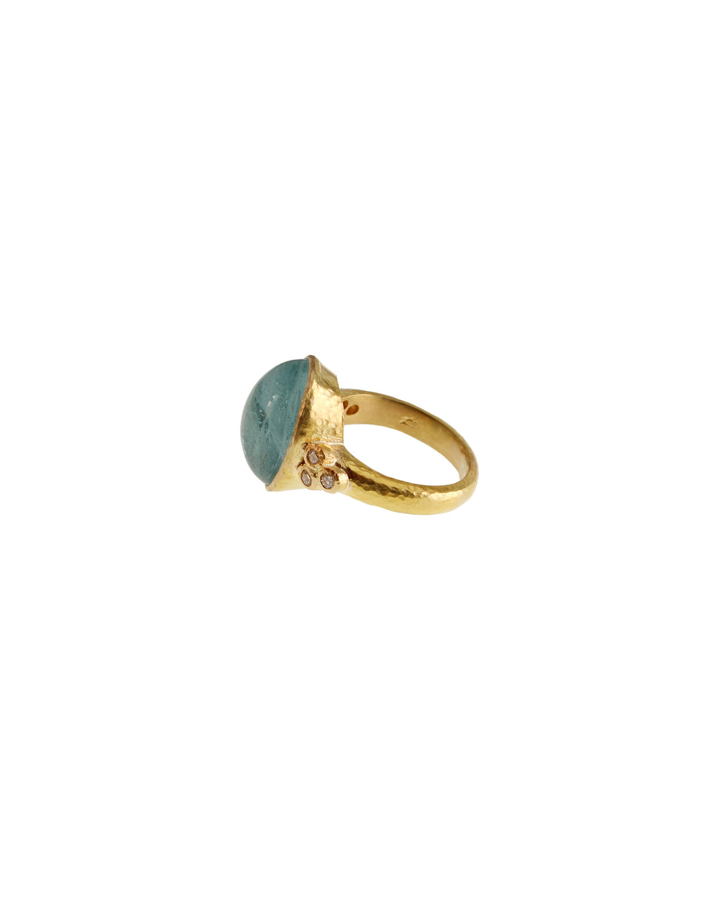 Aquamarine and Diamond Ring