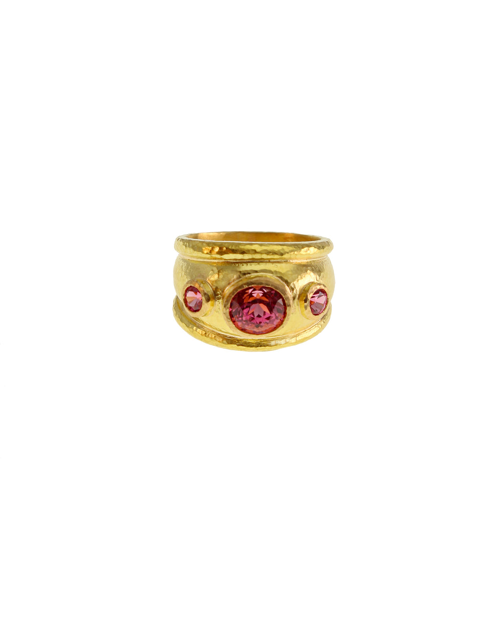 Pink Spinel Puffy Cigar Band