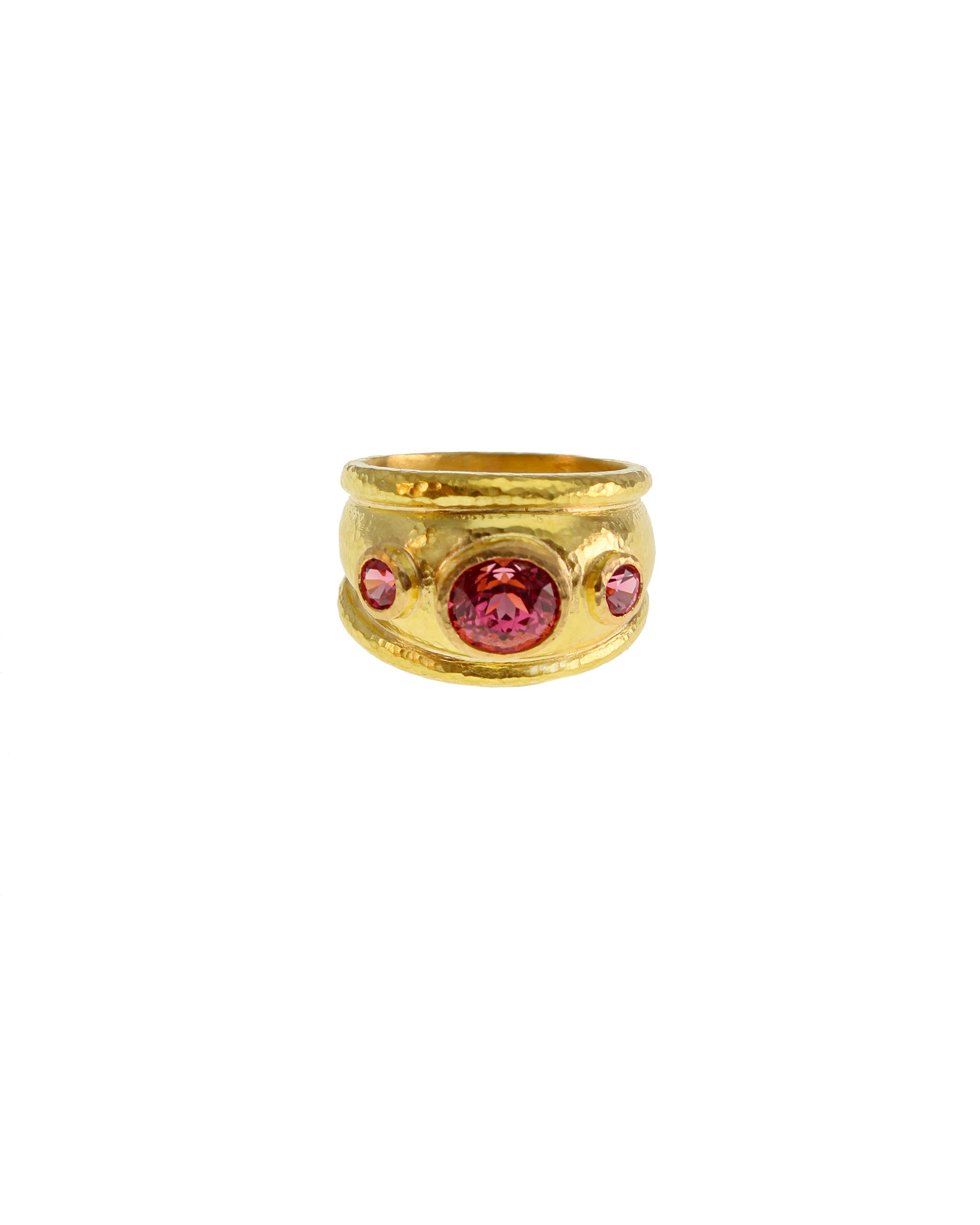 Pink Spinel Puffy Cigar Band