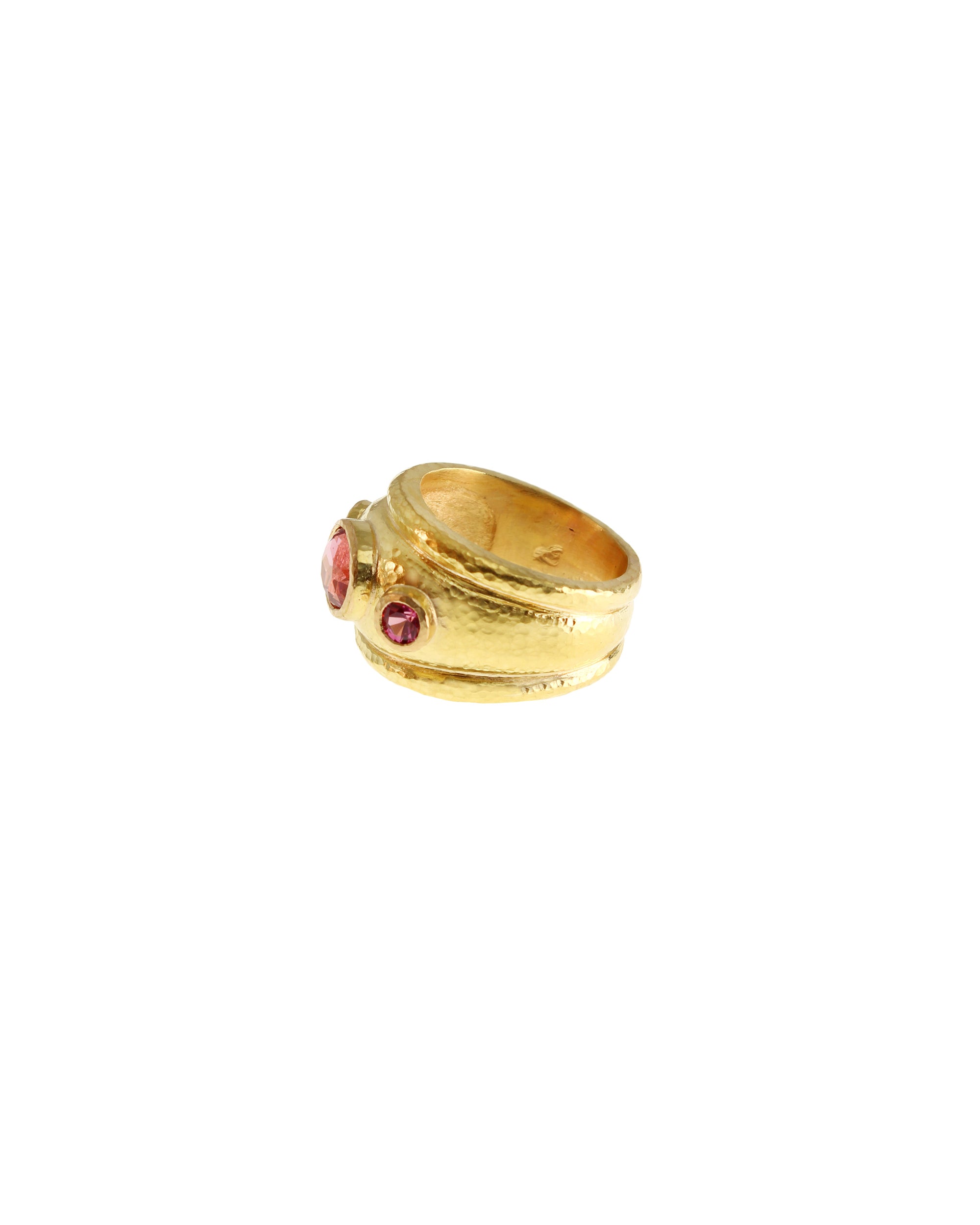 Pink Spinel Puffy Cigar Band
