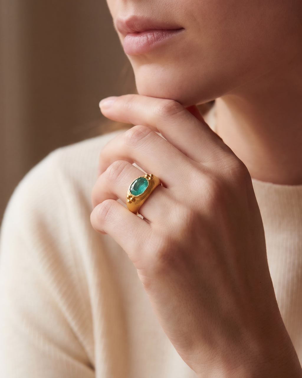 Blue Tourmaline Ring