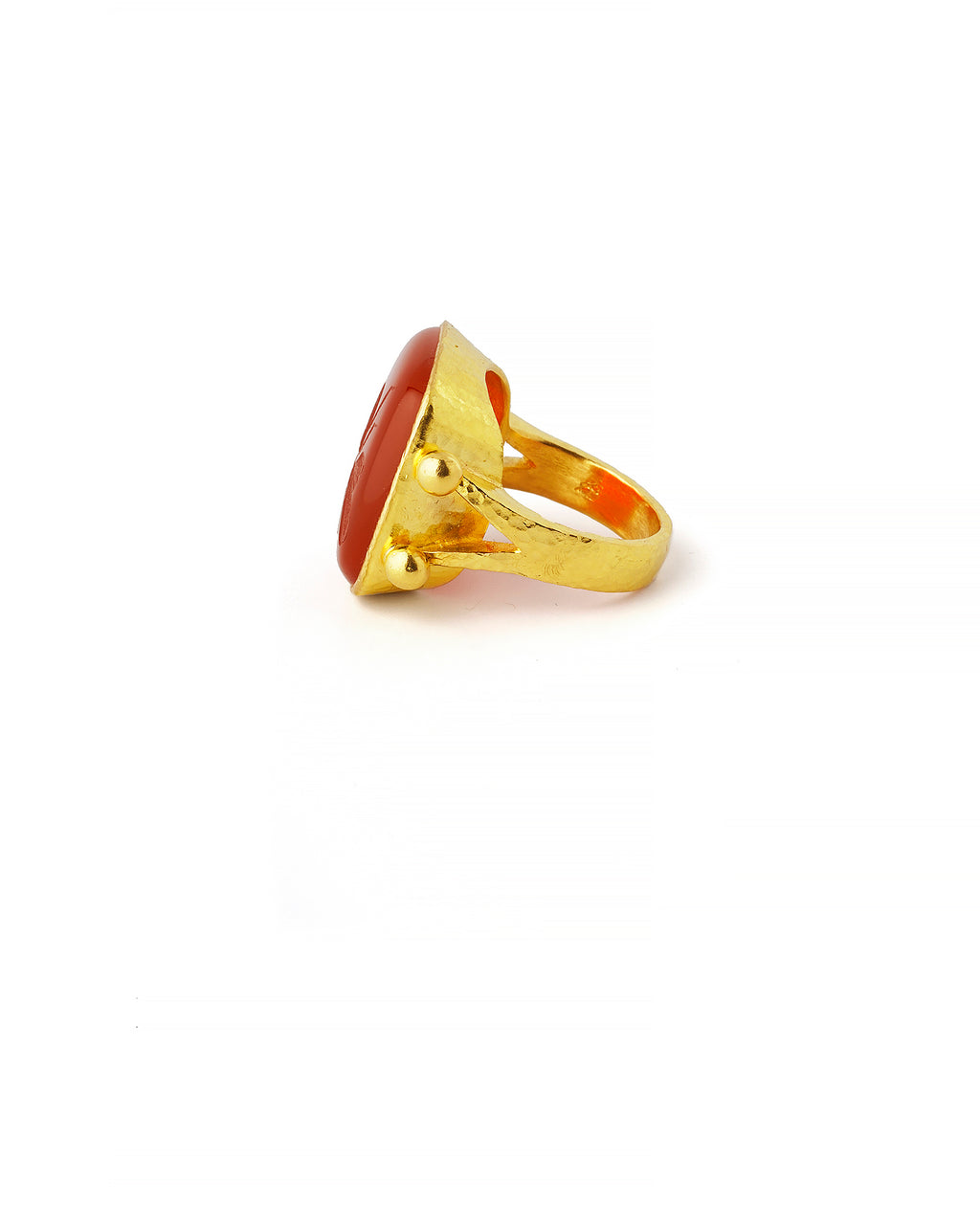 Carnelian 20x20 'Bee' Ring
