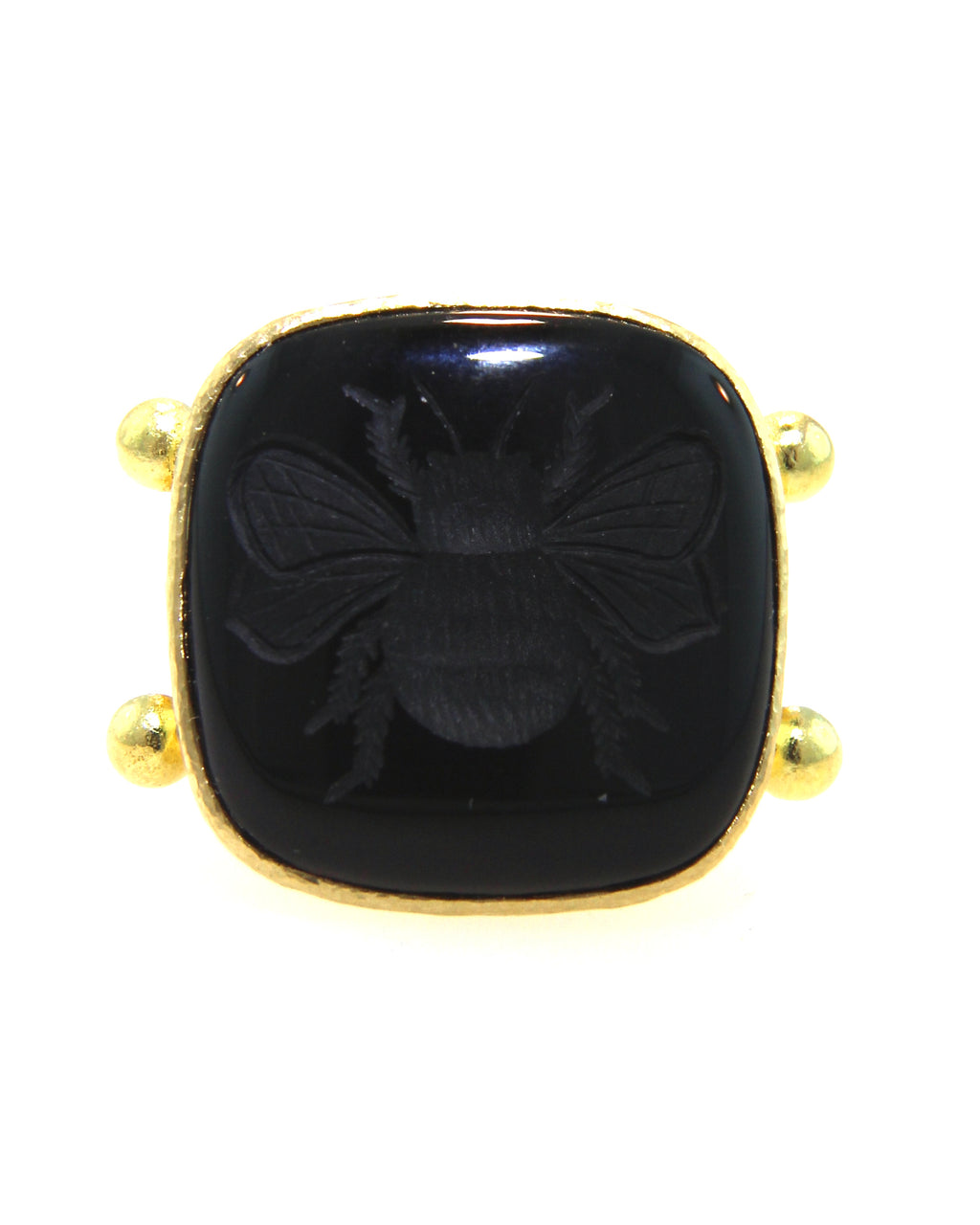Onyx 20x20 'Bee' Ring