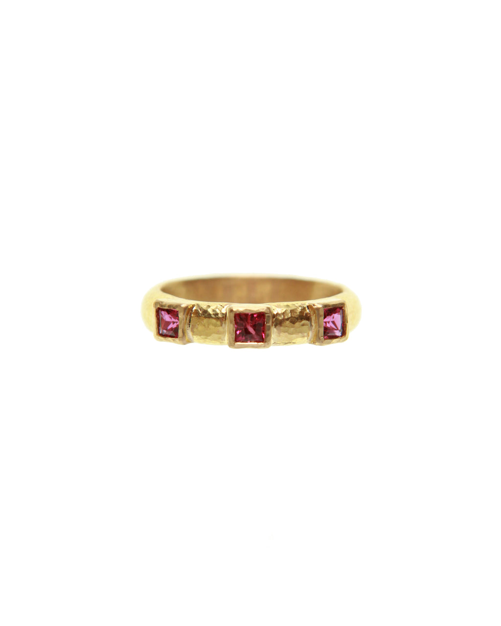 Ruby Square Stack Ring
