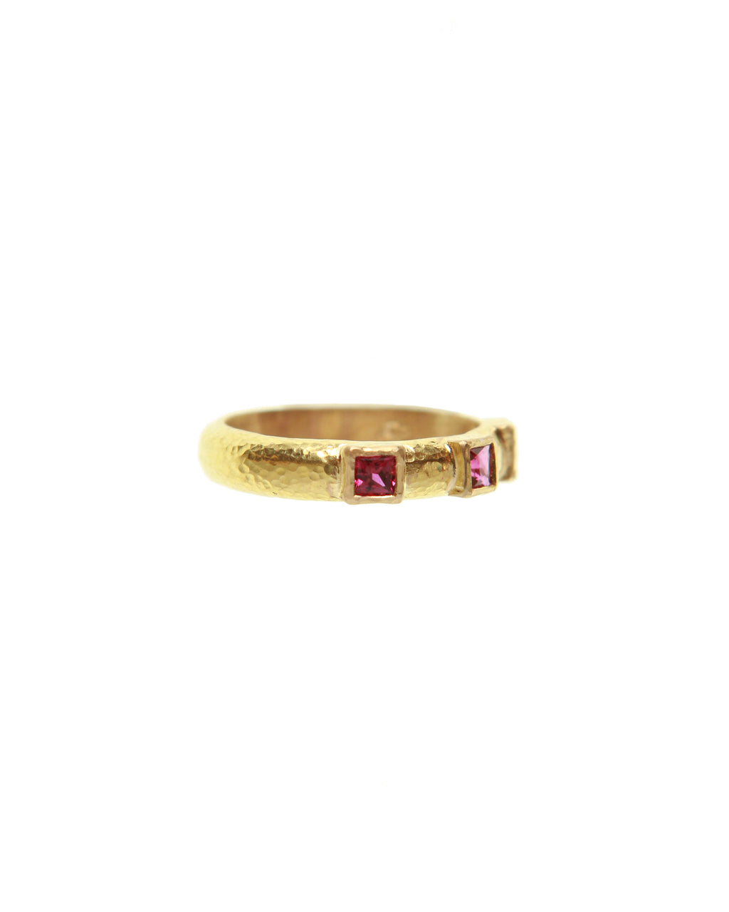 Ruby Square Stack Ring