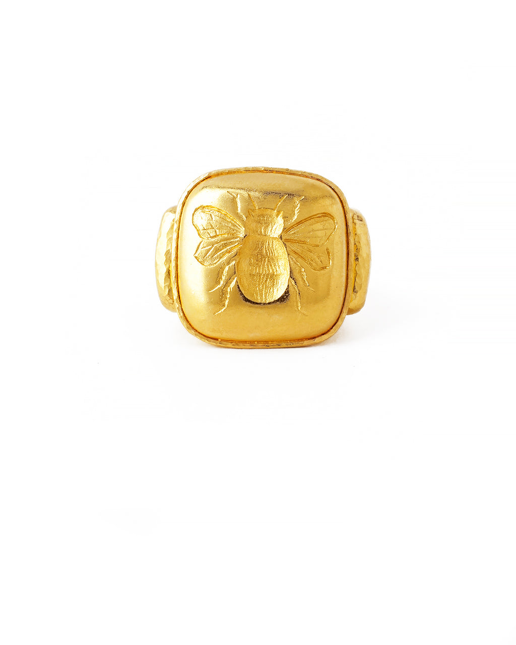 Gold 20x20 'Fat Bee' Ring