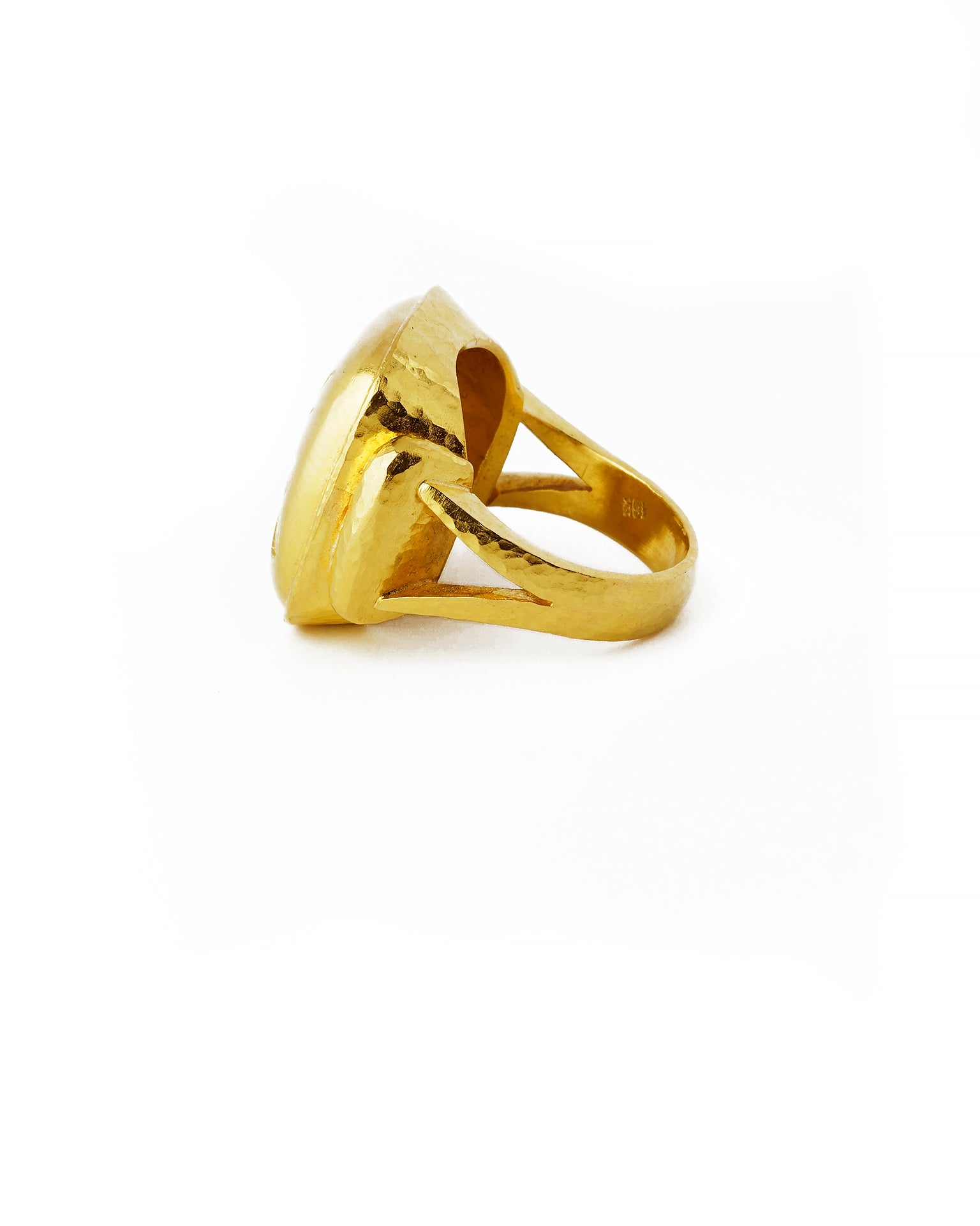 Gold 20x20 'Fat Bee' Ring – Elizabeth Locke Jewels