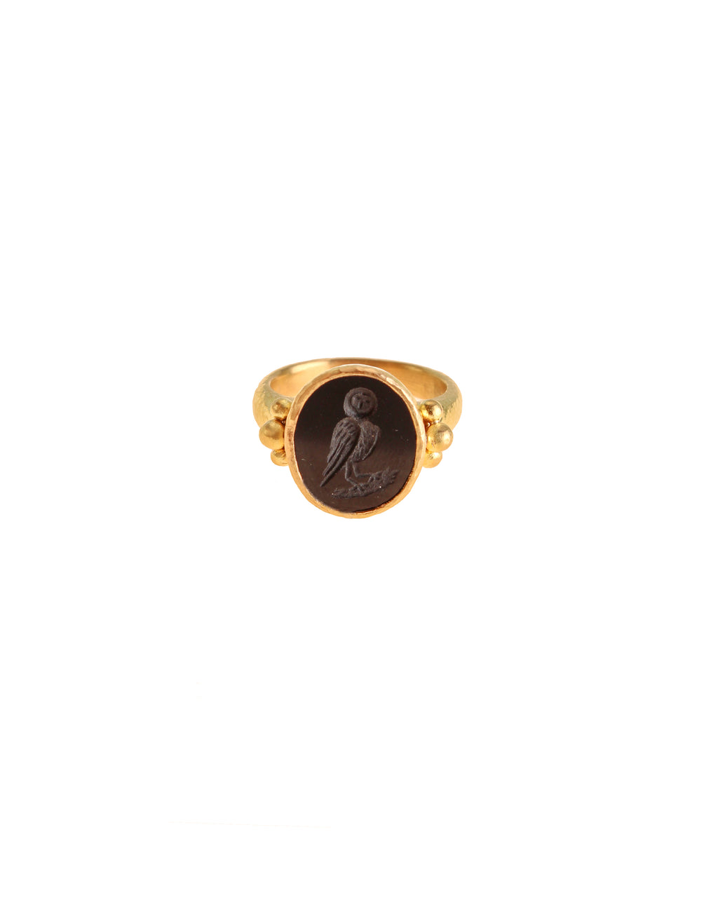 Onyx 'Owl' Ring