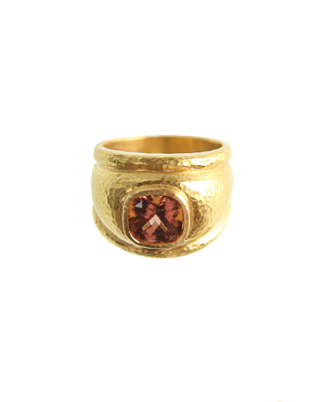 Brown Zircon Puffy Cigar Band