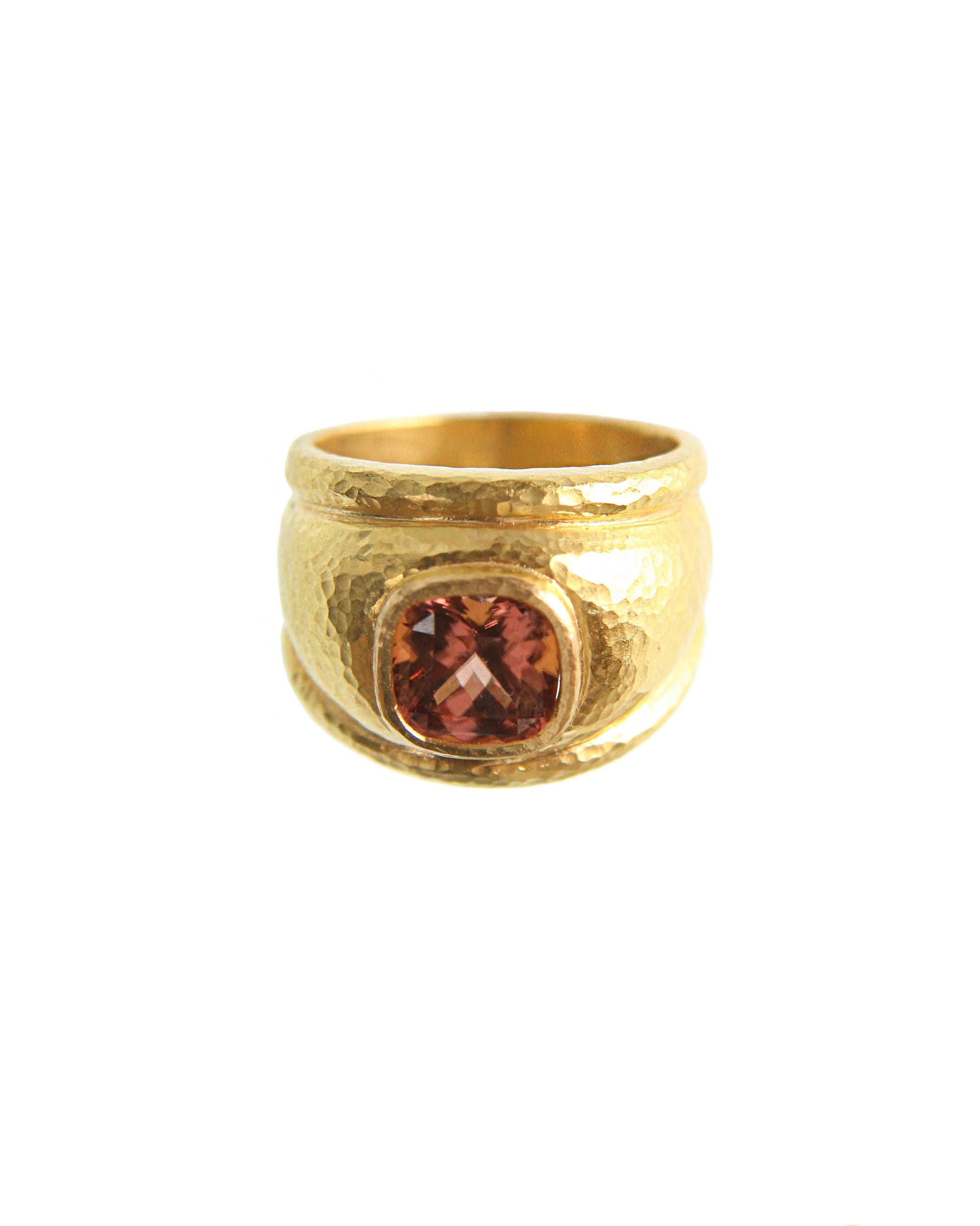 Brown Zircon Puffy Cigar Band